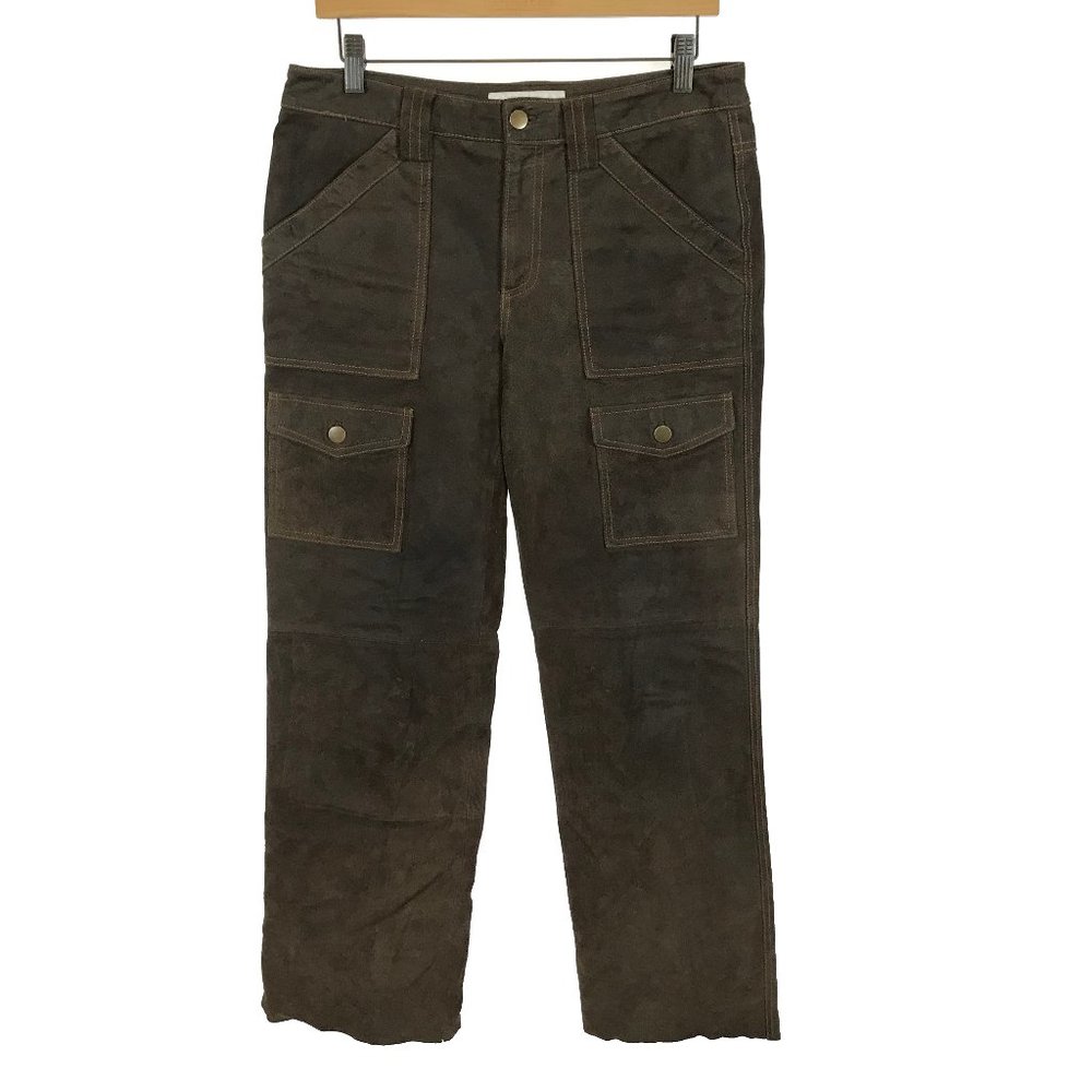 Womens Size 8 8x30 Margaret Godfrey Brown Vintage Genuine Leather Carpenter Pant